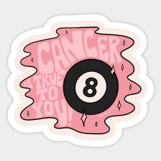 Cancer Magic 8 Ball Sticker